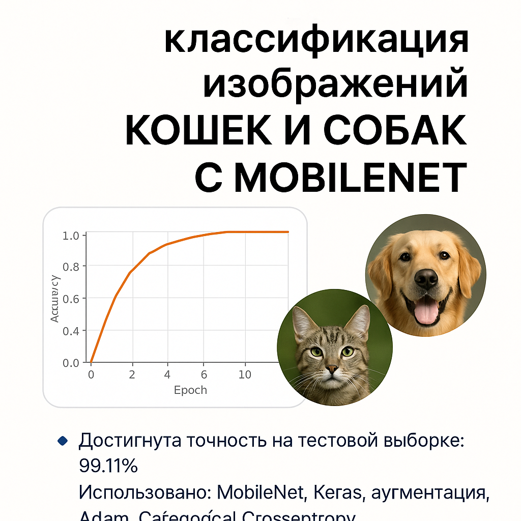 Классификация изображений кошек и собак