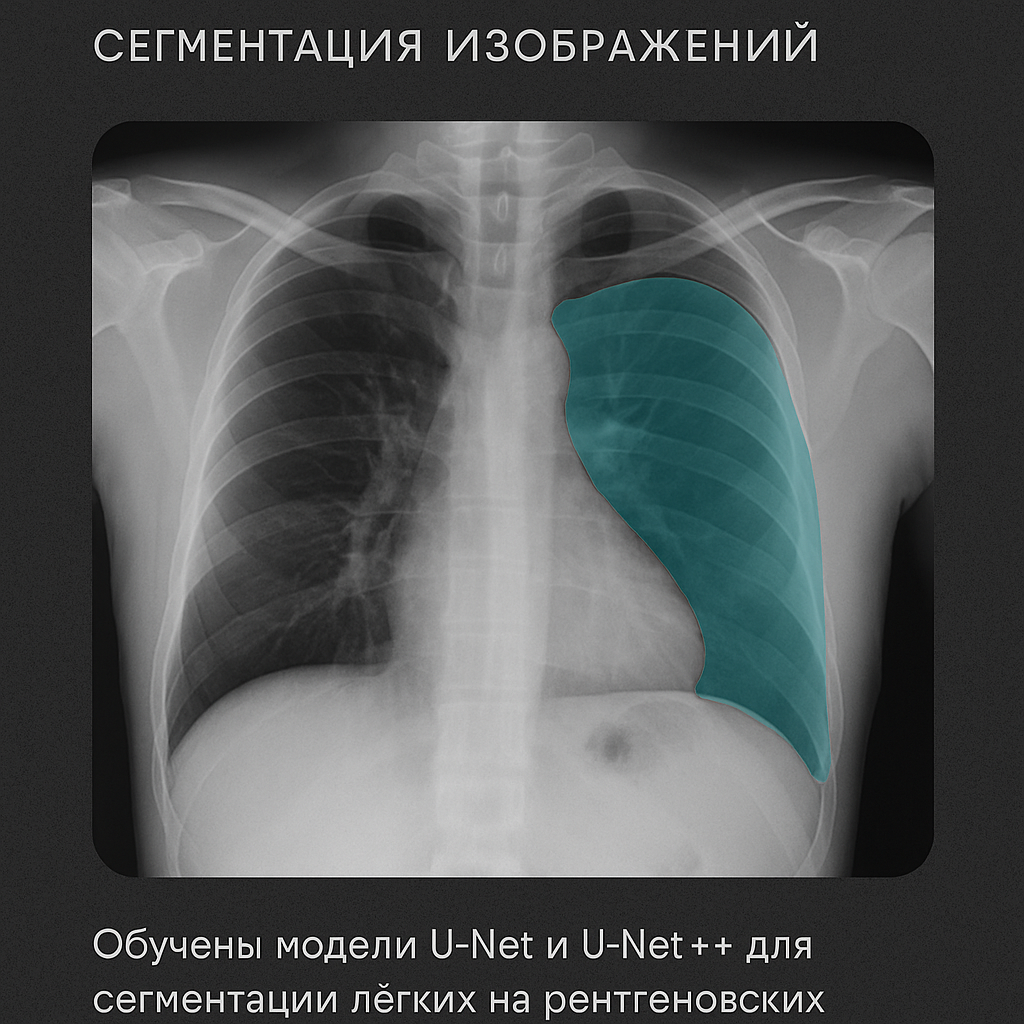 Сегментация лёгких на рентгеновских снимках