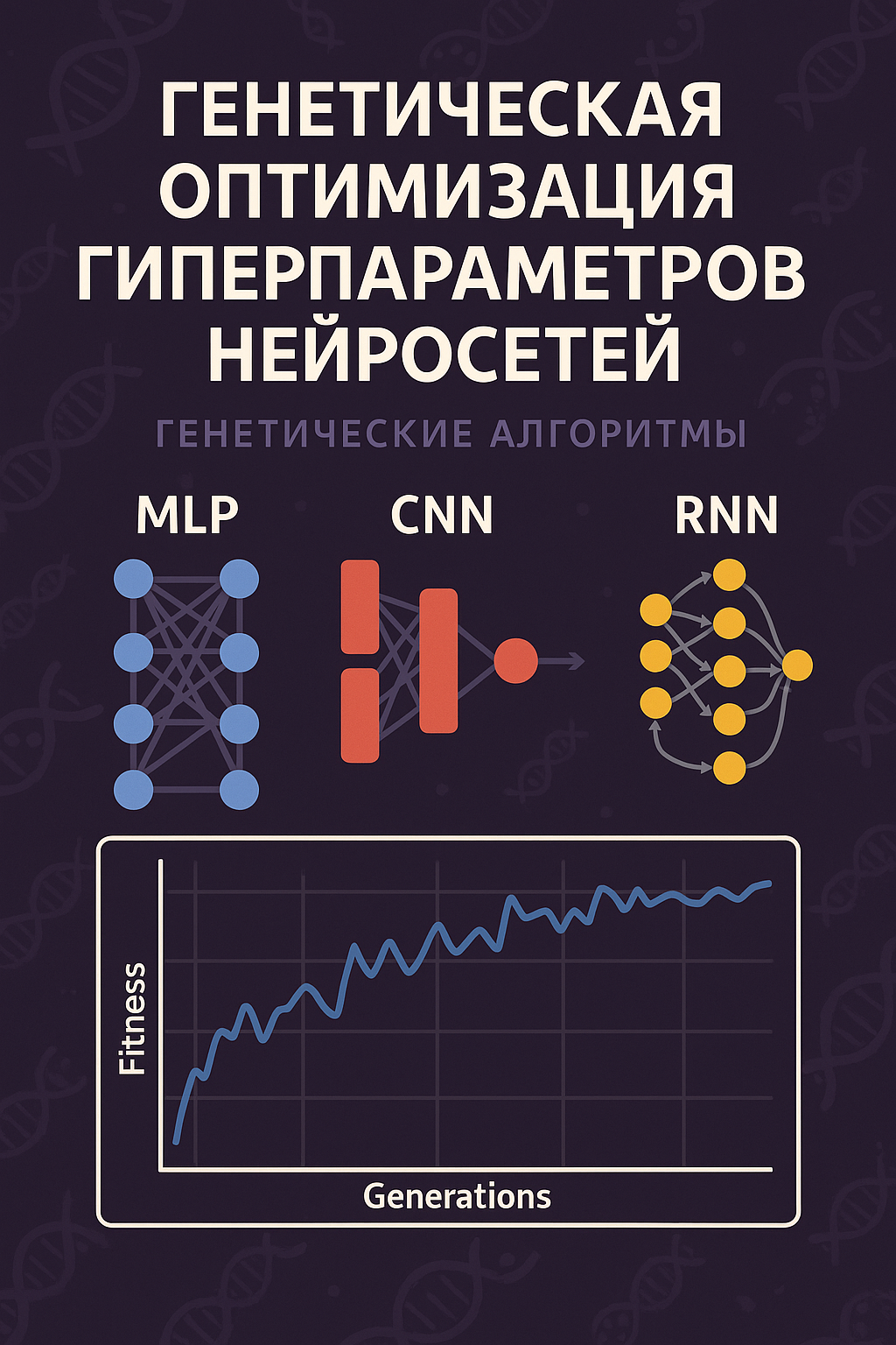 Генетическая оптимизация гиперпараметров нейросетей
